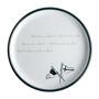 Imagen de PLATO MELAMINA POSTRE ANTIDESLIZANTE WELCOME ON BOARD