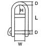 Imagen de Grillete imperdible 6mm. TREM