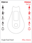 Imagen de Motón aluminio simple fijo - Line 28