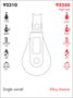 Imagen de Motón simple con destorcedor - Line 39