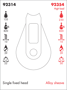Imagen de Motón aluminio simple fijo - Line 39