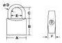 Imagen de Candado Inox Asa larga 30mm