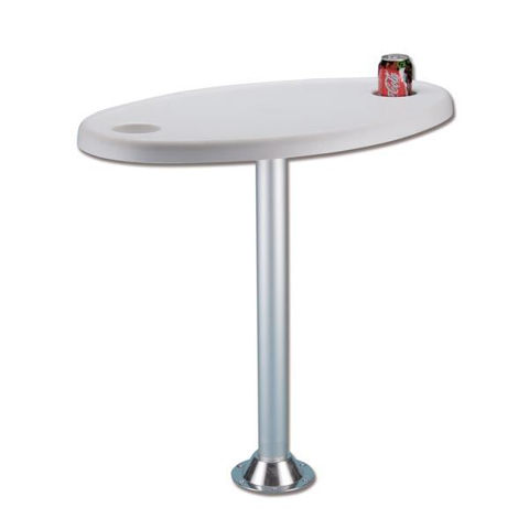 Imagen de Mesa ovalada PVC con soporte 70x50x70 cm