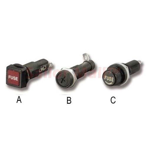 Imagen de Porta fusible cuadrado rojo