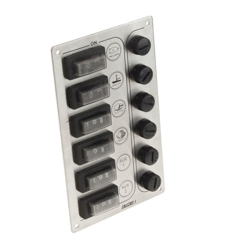 Imagen de Tablero de inox con 6 llaves con luz