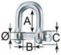 Imagen de Grillete recto inoxidable WICHARD