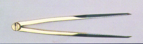 Imagen de Compás punta seca de bronce 7”