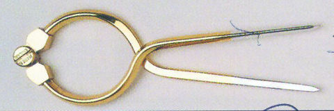 Imagen de Compas punta seca redondo bronce 7"