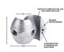 Imagen de Ánodo de aluminio para eje de 1 3/8" CMX06A