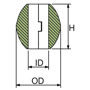 Imagen de Ánodo de aluminio para eje en pulgadas