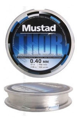 Imagen de TANZA  MUSTAD THOR 0,25mm  100mts  3,19Kgs. Clear