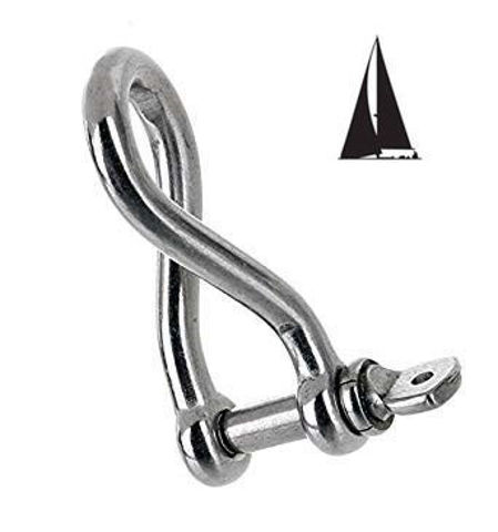 Imagen de Grillete Destorcedor Ac. Inox. 6 mm