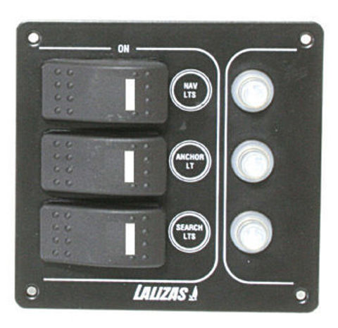 Imagen de LALIZAS31384 Switch Panel SP3 offshore 3 waterproof led