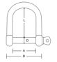 Imagen de Grillete D inox 5mm