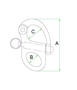 Imagen de Mosquetón para driza 100mm