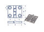 Imagen de Bisagra inox 38*38*4mm