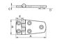 Imagen de Bisagra inox 75*37*5mm