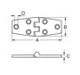 Imagen de Bisagra inox 104*38*5mm