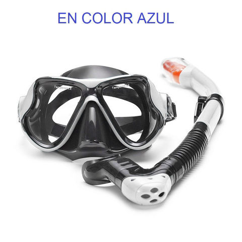 Imagen de Kit máscara de silicona y snorkel