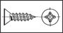 Imagen de Tornillo fresado rosca chapa 4,8x25mm Inox