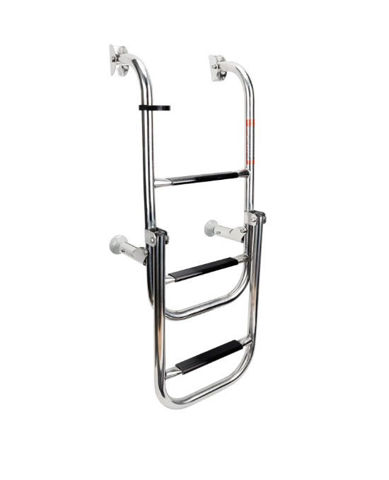 Imagen de Escalera plegable inox de 1+2 escalones