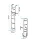Imagen de Escalera plegable inox de 2 + 3 escalones.