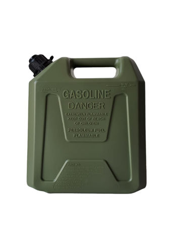 Imagen de BIDON DE COMBUSTIBLE 10 LTS NAFTA VERDE MILITAR