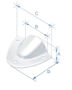 Imagen de Triangulo ventilación inox 40 x 46 mm