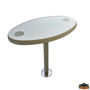 Imagen de Mesa ovalada PVC con soporte 70x50x70 cm