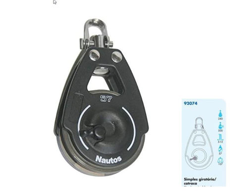 Imagen de Catraca negra 57 mm.