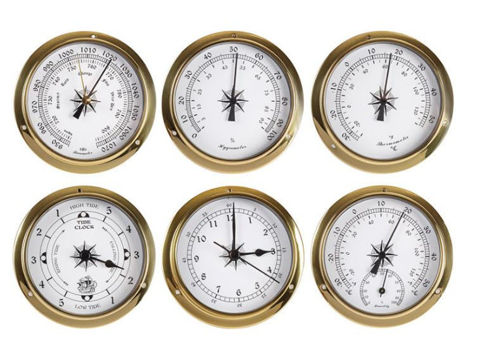 Imagen de kit Reloj y Barómetro mamparo Nautico