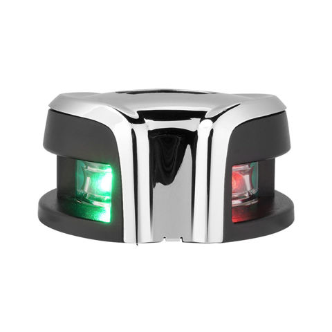 Imagen de LUZ DE NAVEGACION ROJ/VER LED DECK INOX HORIZONTAL PAR.